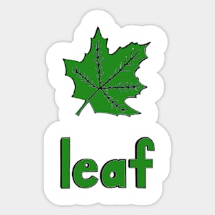 This is a LEAF Sticker